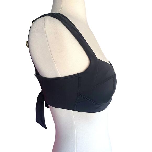 We Are HAH Pull It Together Top Black Push Up Wide Strap Bikini Top New Sz C Cup - Picture 3 of 9